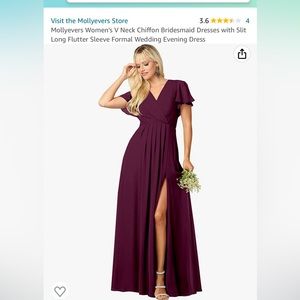 Plum bridesmaids dress. 👗